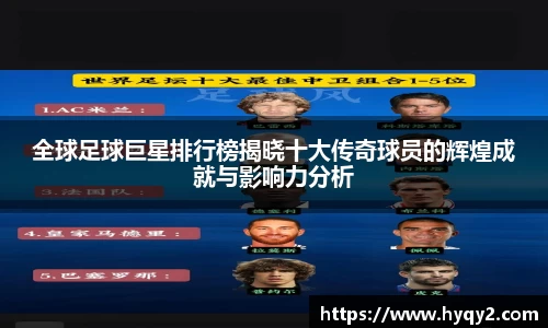 全球足球巨星排行榜揭晓十大传奇球员的辉煌成就与影响力分析